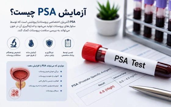آزمایش PSA چیست؟ کاربرد، آمادگی و تفسیر نتیجه